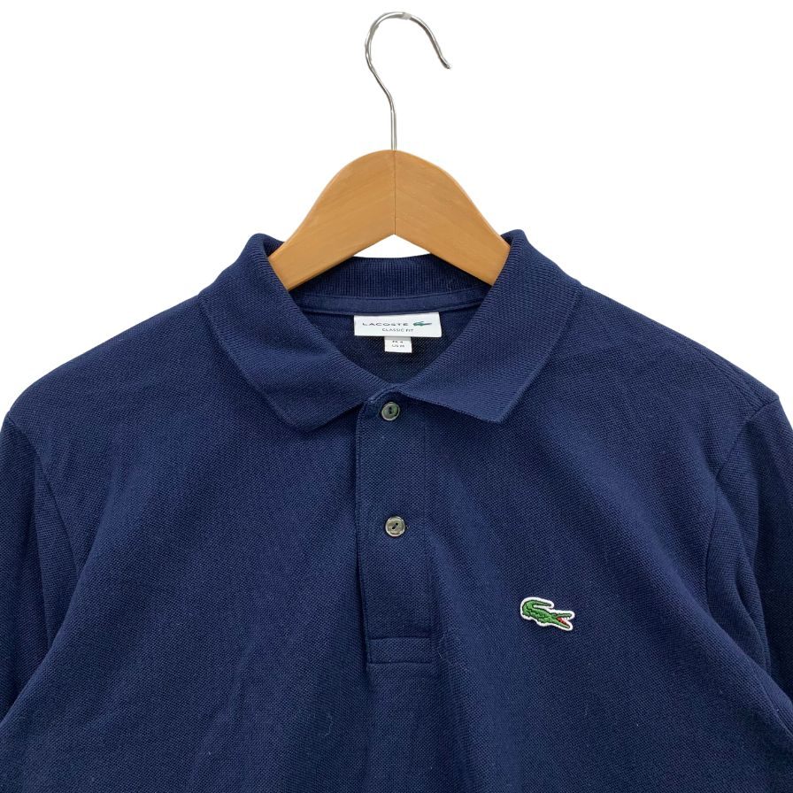 中古◆ラコステ ポロシャツ 長袖 オリジナルフィット コットン L1312DL ネイビー サイズM メンズ LACOSTE 【AFB20】