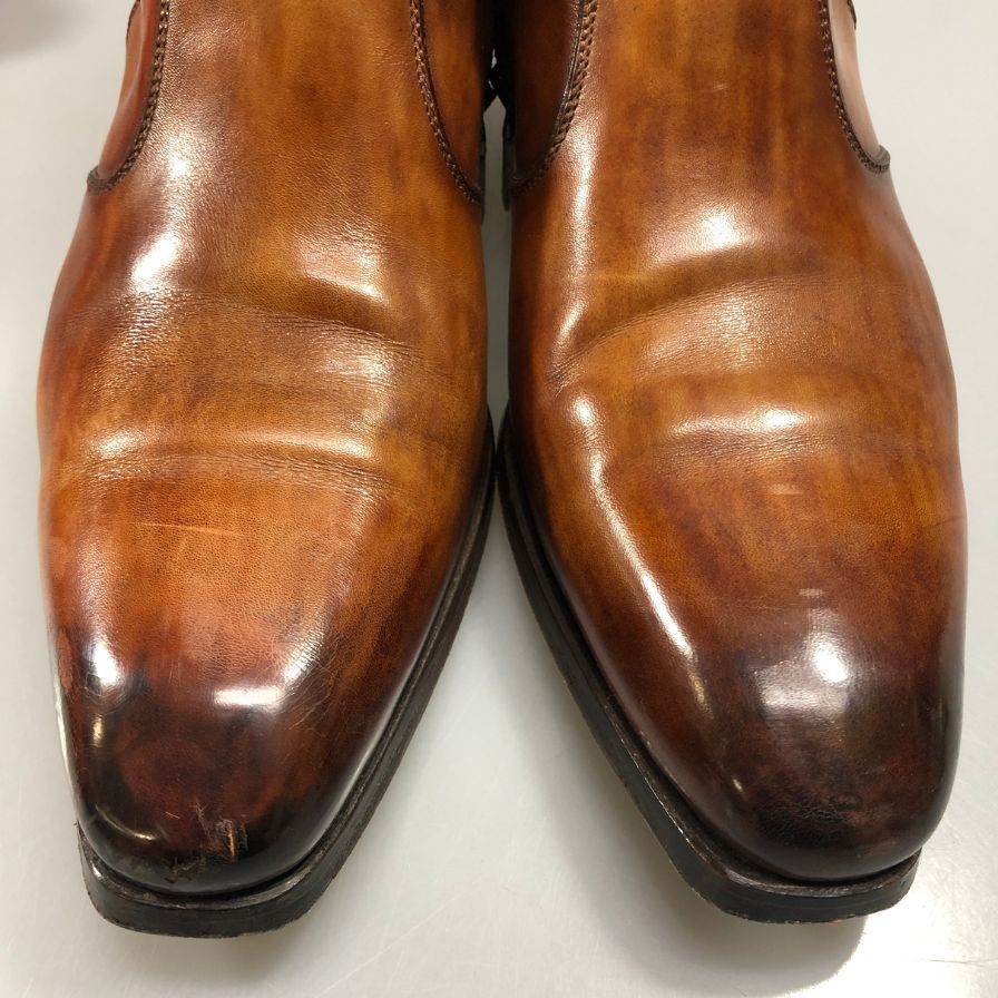 マグナーニ 21308 サイドジップブーツ カーフ ブラウン サイズ40 MAGNANNI 約25.0cm【AFD15】