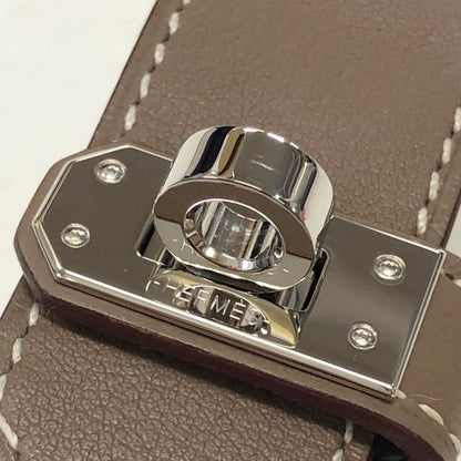 エルメス ブレスレット ケリーツイストPM エトゥープ シルバー金具 B刻印 HERMES