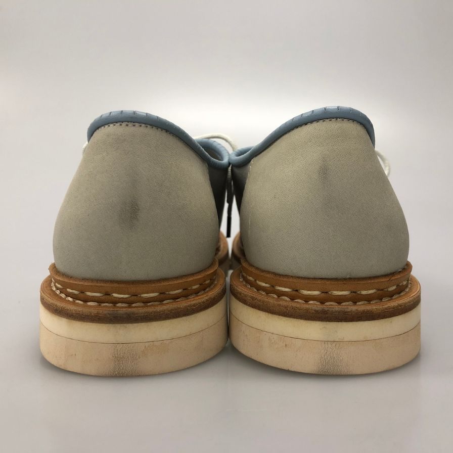アトリエ エシュン モカシンシューズ ヌバック シャークソール ブルー メンズ サイズ8 ATELIERS HESCHUNG 約26.5cm【AFD13】