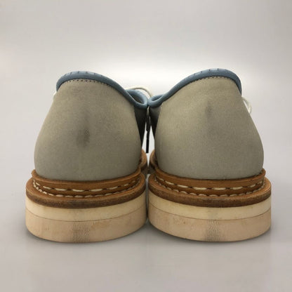 アトリエ エシュン モカシンシューズ ヌバック シャークソール ブルー メンズ サイズ8 ATELIERS HESCHUNG 約26.5cm【AFD13】