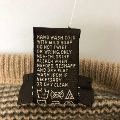 美品◆ニーマン マーカス エクスクルーシブ クルーネックニット カシミヤ ブラウン系 メンズ サイズM NEIMAN MARCUS 【AFB41】