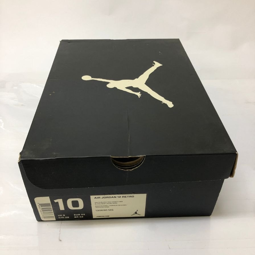 ナイキ スニーカー エアジョーダン 12 レトロ タクシー ホワイト／ブラック 130690-125 メンズ 28cm NIKE AIR JORDAN 12 RETRO TAXI 約28.0cm【YB5】