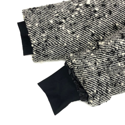 美品◆ヘルノ コート ラミナー ツイード ウール 中綿 ハーフ丈 ジャケット グレー メンズ サイズ42 HERNO Laminar 【AFA9】