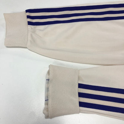 美品◆アディダス トラックジャケット ジェンダーニュートラル アイボリー メンズ サイズL ADIDAS 【AFB43】