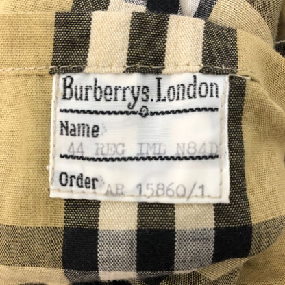 美品◆バーバリー トレンチコート コットン ポリエステル ベージュ  サイズEUR44REG メンズ BURBERRY 【AFA15】
