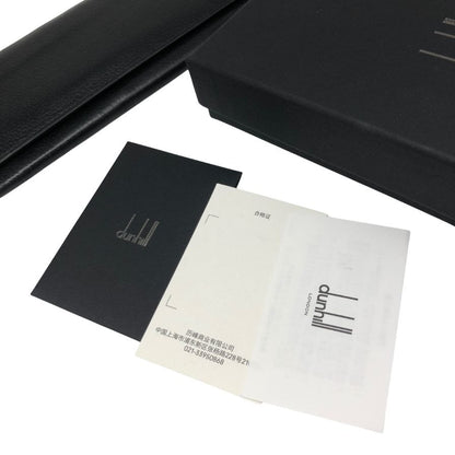 ダンヒル 長財布 二つ折り ブラック レザー シルバー金具 メンズ dunhill【AFI5】