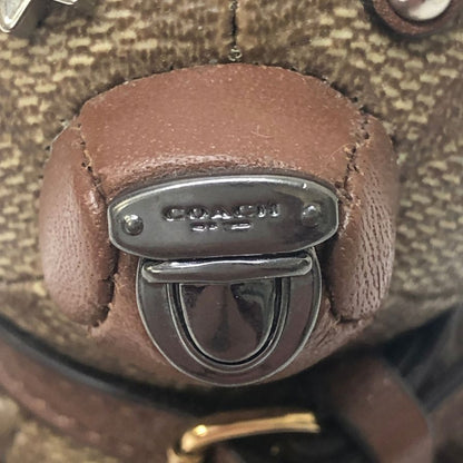 コーチ チャーム シグネチャー ベア バッグチャーム キーホルダー ブラウン系 COACH【AFI9】【中古】