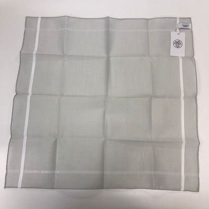 エルメス ハンカチ コットン100% レディース グレー系  HERMES【AFI18-2】【中古】