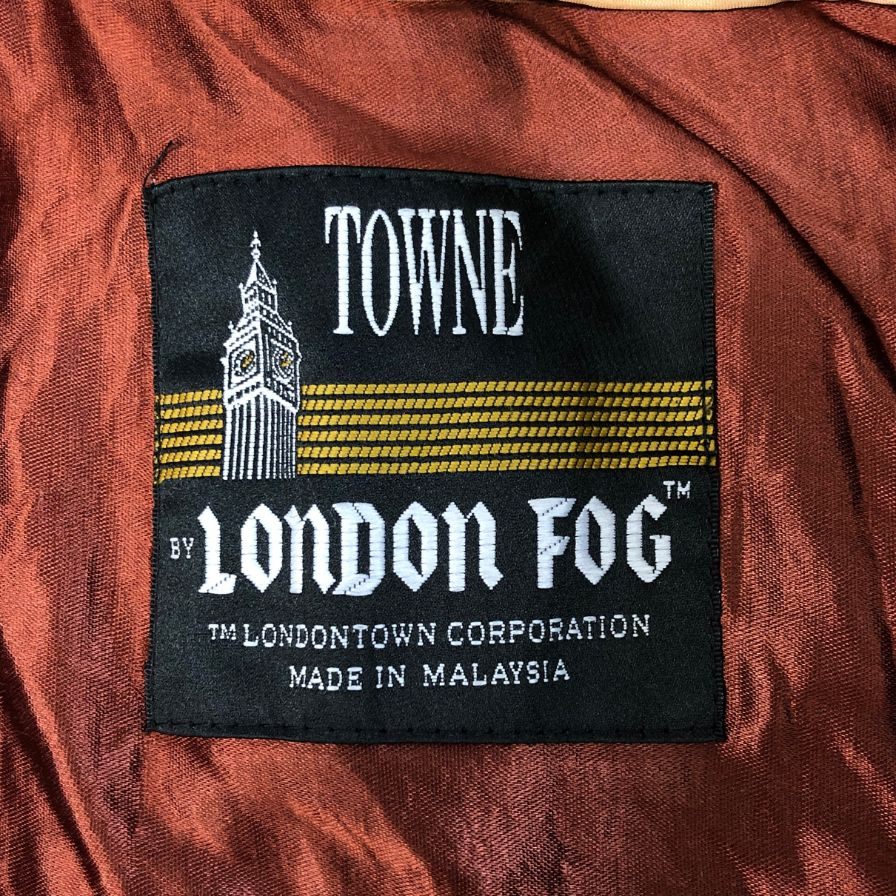 美品◆ロンドンフォグ バルカラーコート 70S グレージュ メンズ サイズ40 LONDON FOG 【AFA24】