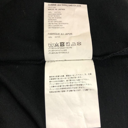 美品◆ブラック コムデギャルソン×ナイキ Tシャツ 1N-T103 AD2024 メンズ サイズL BLACK COMME des GARCONS NIKE 【AFB45】