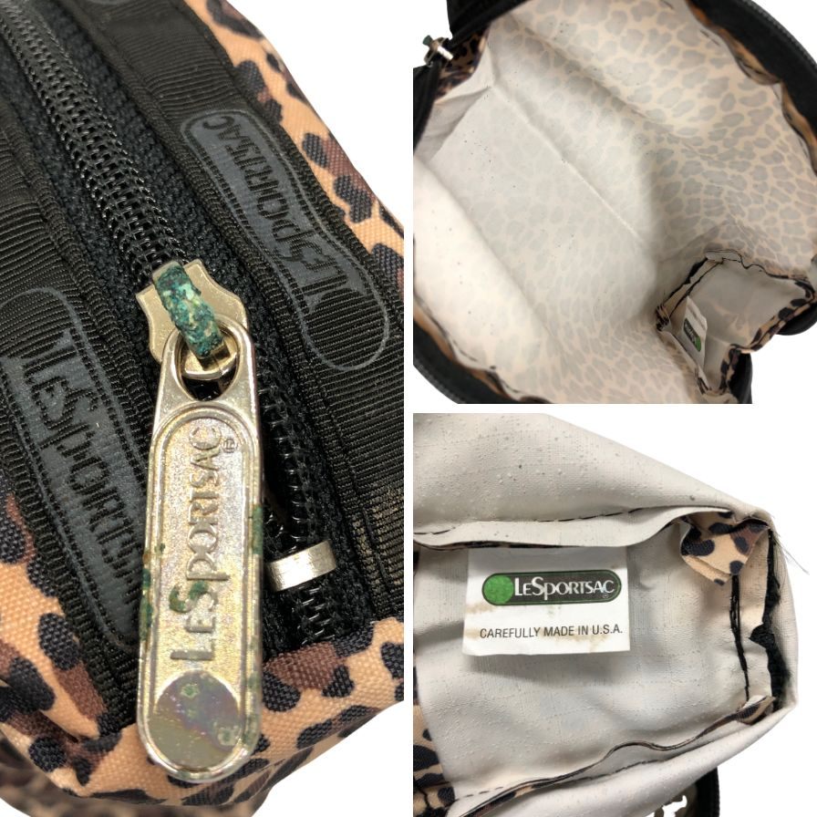 レスポートサック ポーチ 3点セット レオパード ヒョウ柄 小物入 ベージュ LESPORTSAC【AFE4】