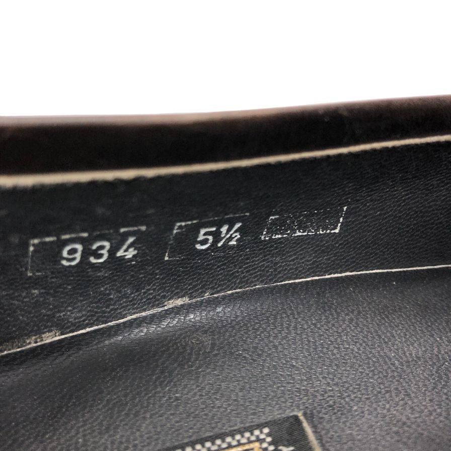 ジャンニ ヴェルサーチ クチュール レザーシューズ シングルモンク ベルト ストラップ ブラウン サイズ5.5 GIANNI VERSACE 約24.5cm【PTM3】