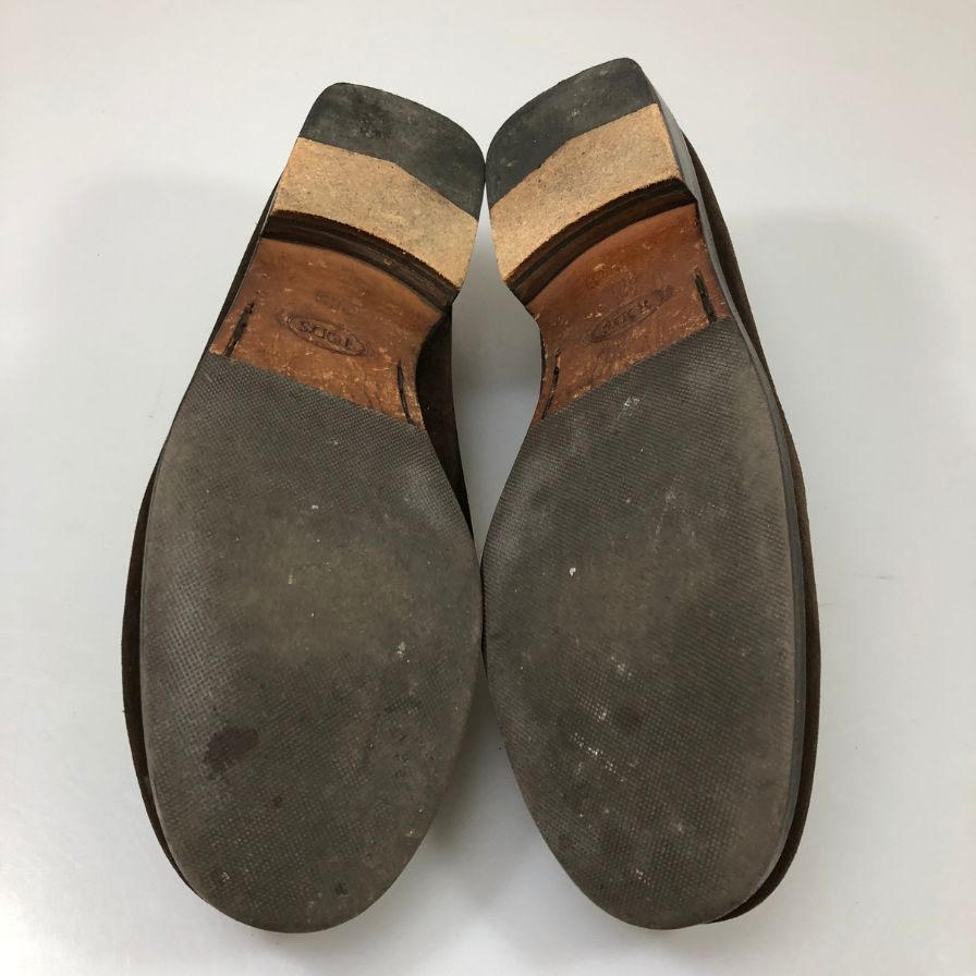 トッズ ドライビングシューズ スエード ブラウン サイズ36.5 レディース TOD'S 約23.5cm【AFC52】