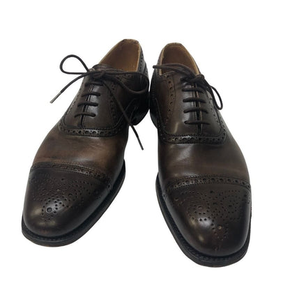 ジョセフチーニー セミブローグ ウィルフレッド カーフ ブラウン サイズUK7F JOSEPH CHEANEY 約25.5cm【AFD1】