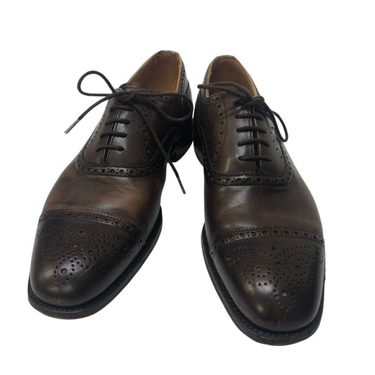 ジョセフチーニー セミブローグ ウィルフレッド カーフ ブラウン サイズUK7F JOSEPH CHEANEY 約25.5cm【AFD1】