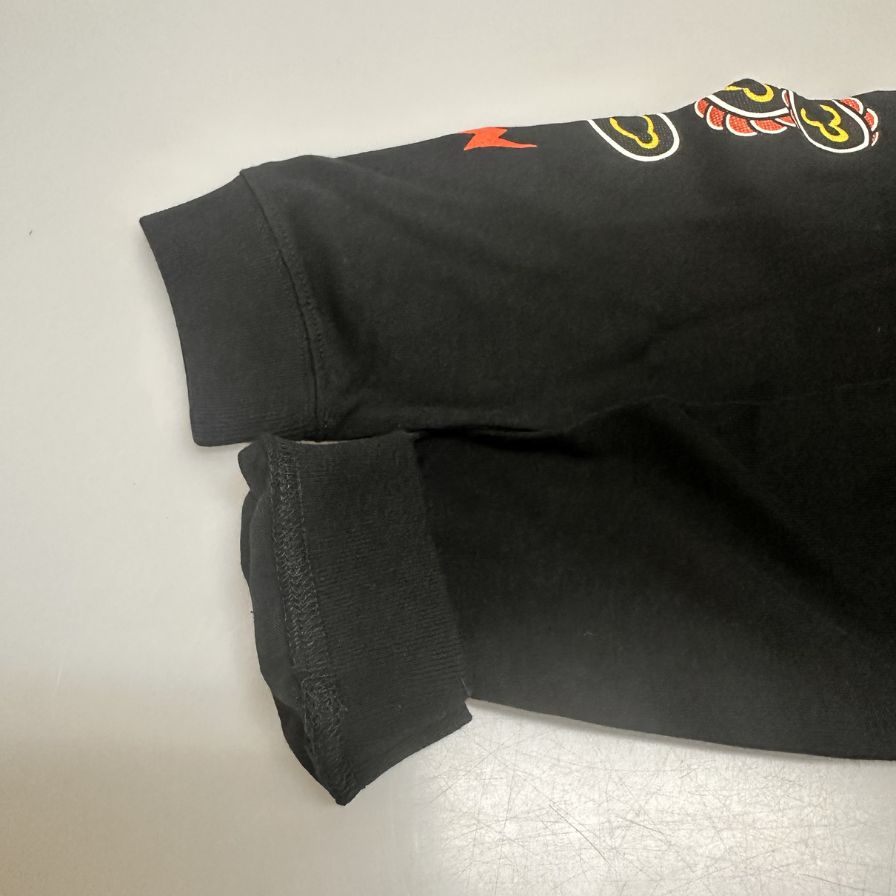 新品同様◆エルレガーデン オフィシャル ロングスリーブTシャツ 柄 ブラック サイズM ELLEGARDEN 【AFB3】