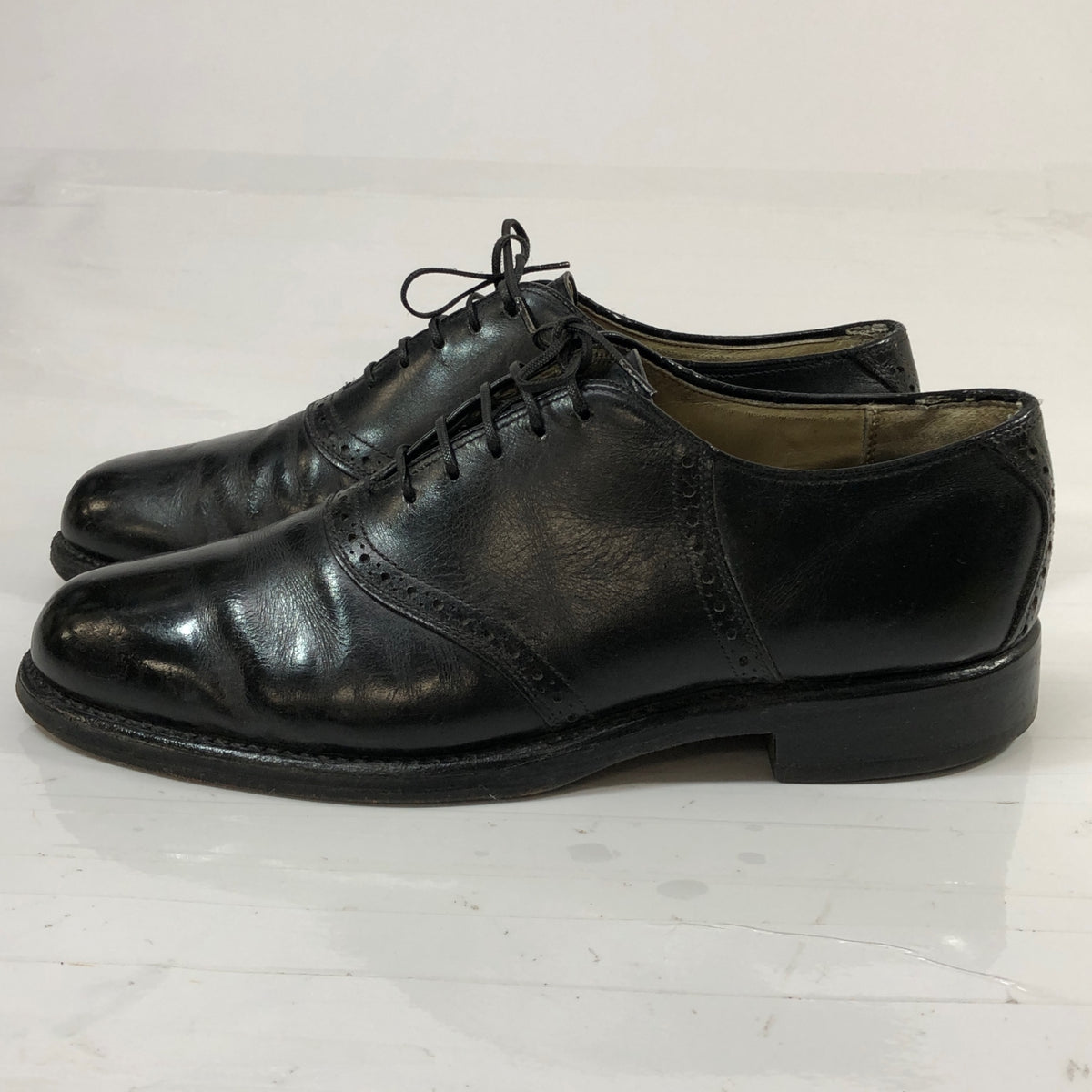 コールハン レザーシューズ  ブラック メンズ サイズ8F COLEHAAN 約25.5cm【YB5】
