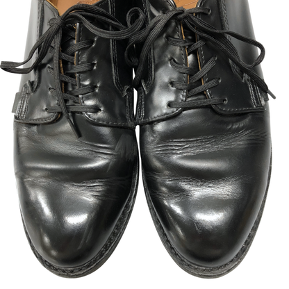 レッドウイング レザーシューズ ポストマン オックスフォード 101 メンズ サイズ7.5D ブラック REDWING 約25.5cm【AFC7】
