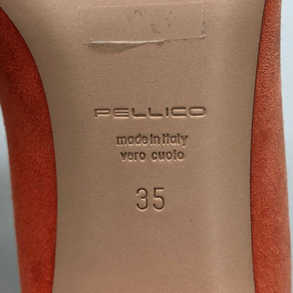 ペリーコ パンプス スエード オレンジ系 35 PELLICO 約22.0cm【AFD13】