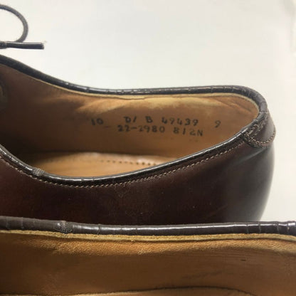 ジョンストン＆マーフィー レザーシューズ ストレートチップ オプティマ カーフ ブラウン メンズ サイズ10D Johnston&Murphy 約28.0cm【AFC1】
