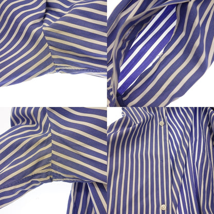 Used ◆Barba Cleric Shirt Blue Stripe Size 41 BARBA [AFB14] 