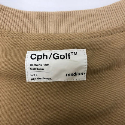美品◆キャプテンズヘルムゴルフ 長袖Tシャツ ドローストリング ベージュ サイズM メンズ Cph/Golf 【AFB9】