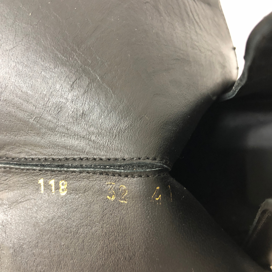 レブロス ブーツ ストラップ レザー ブラック メンズ サイズ41 REBLOS 約26.0cm【AFD13】