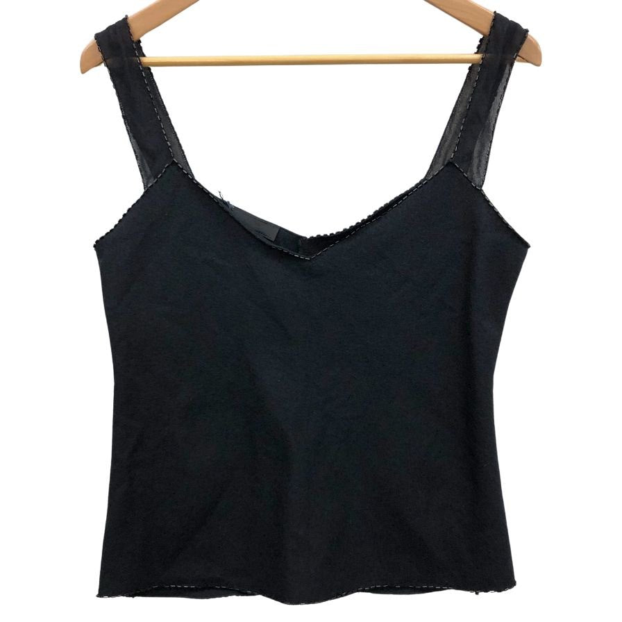 極美品◆プラダ  キャミソール レディース サイズ 42 ブラック PRADA 【AFB9】