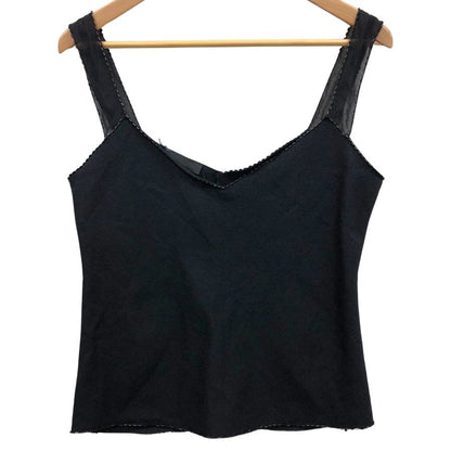 極美品◆プラダ  キャミソール レディース サイズ 42 ブラック PRADA 【AFB9】