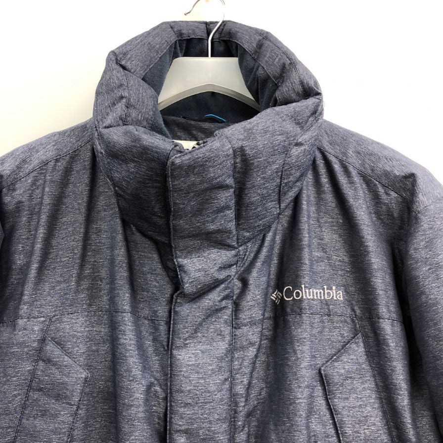 中古◆コロンビア ダウンコート 韓国タグ ネイビー  サイズXL Columbia 【AFA21】