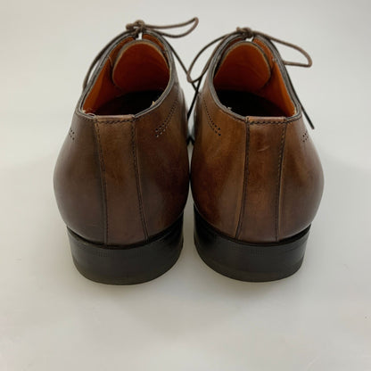 サントーニ レースアップ メダリオン レザーシューズ 15808 メンズ ブラウン サイズ5.5 SANTONI 約24.5cm【AFC42】