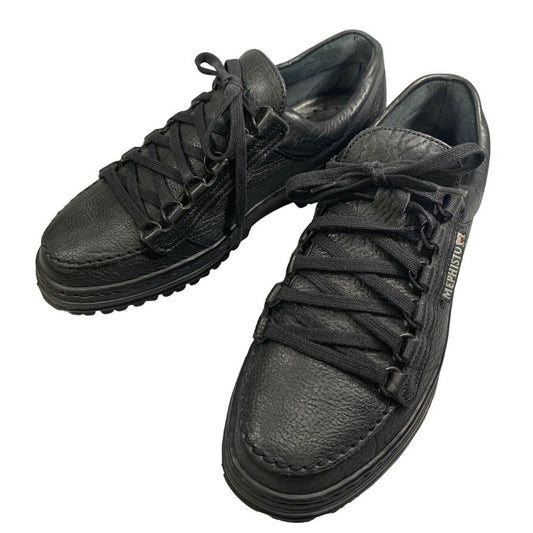 メフィスト レザースニーカー ブラック サイズUS7 MEPHISTO 約25.0cm【AFC4】