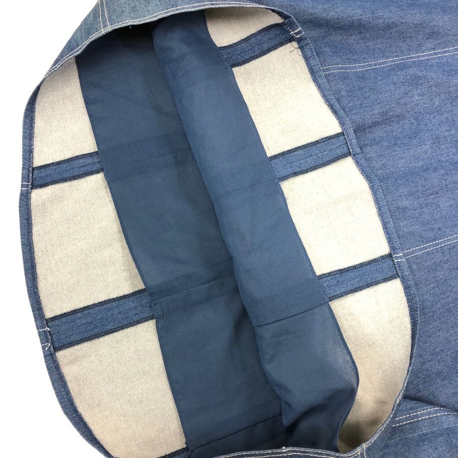 中古◆ルネ ワンピース ノースリーブ 膝丈 662601 デニム インディゴ レディース サイズ36 Rene 【AFB3】