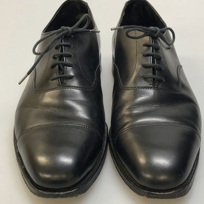 ジョージ クレバリー レザシューズ キャップトゥ 8401L-12 メンズ サイズ8E ブラック George Cleverley 約27.0cm【AFD9-2】