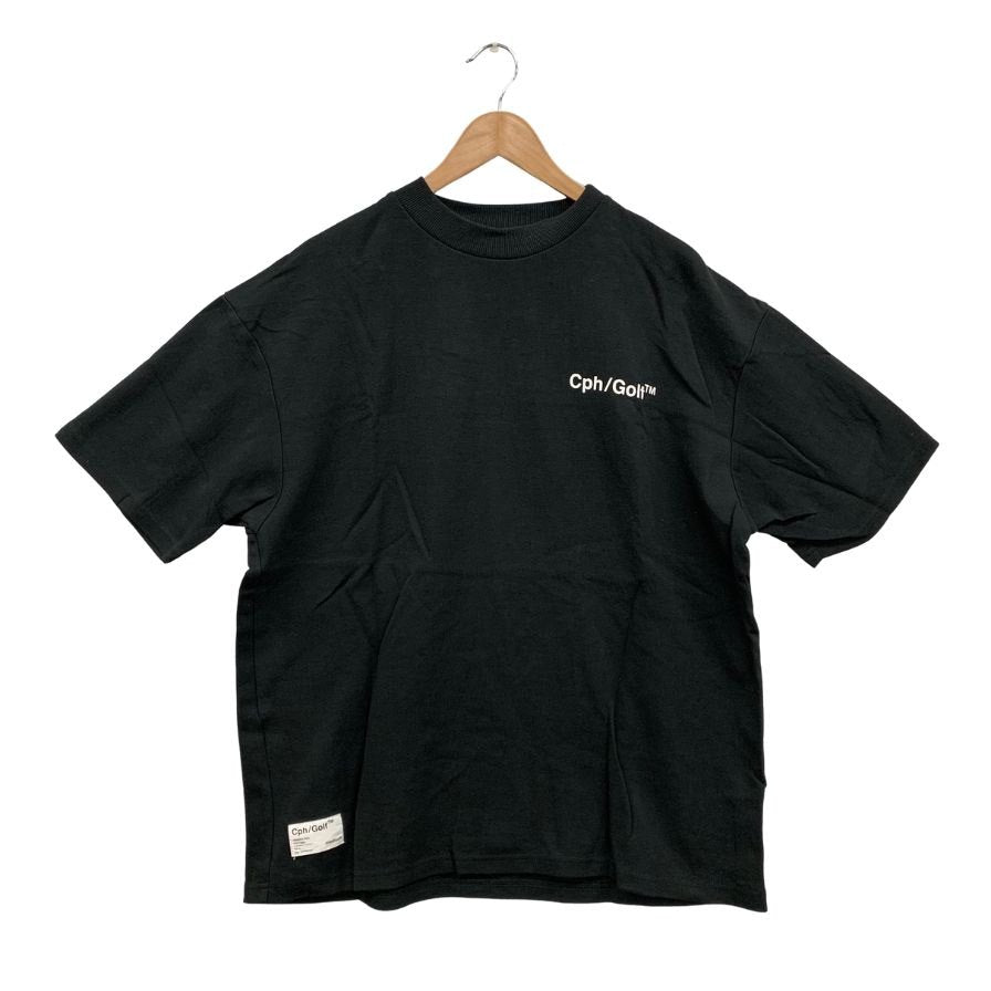 美品◆キャプテンズヘルム ゴルフ Tシャツ コットン ナイロン メンズ サイズM ブラック cph golf 【AFB27】