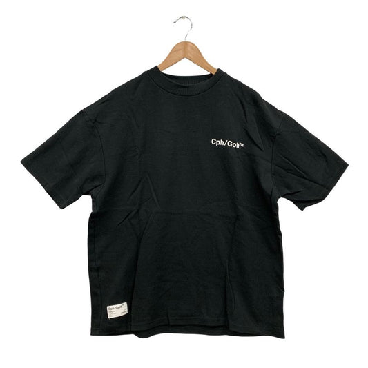 美品◆キャプテンズヘルム ゴルフ Tシャツ コットン ナイロン メンズ サイズM ブラック cph golf 【AFB27】