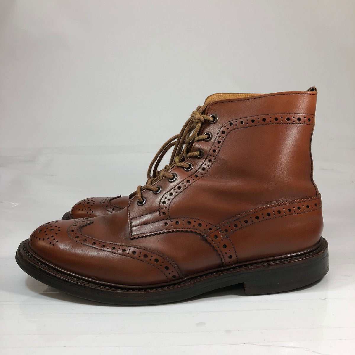 トリッカーズ カントリーブーツ モールトン M2508 ダークブラウン サイズ8.5 メンズ TRICKERS MALTON 約27.0cm【AFD3】