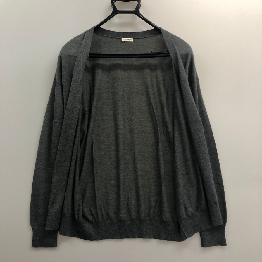 美品◆キャッシュ＆バルバ カーディガン グレー サイズ不明 メンズ cash & barba 【AFA14】