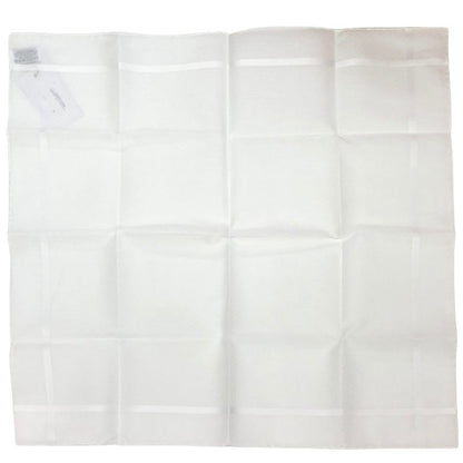 エルメス ハンカチ コットン100% ホワイト レディース HERMES【AFB55】【中古】