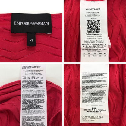 極美品◆エンポリオアルマーニ 半袖カットソー ピンク レディース サイズXS EMPORIO ARMANI 【AFB4】