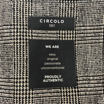 美品◆チルコロ テーラードジャケット 1901 ダブル グレンチェック グレー系 メンズ サイズ 46 CIRCOLO 1901 【AFB30】