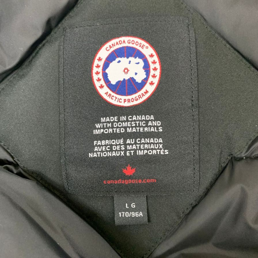 美品◆カナダグース ダウンジャケット ショート丈 ラブラドールボンバー ブラック サイズL 7967JL CANADA GOOSE LABRADOR BOMBER 【AFA22】