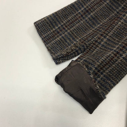 中古◆クリスチャンディオール ムッシュ テーラードジャケット チェック フランス製 メンズ サイズ48 Christian Dior MONSIEUR 【AFF22】