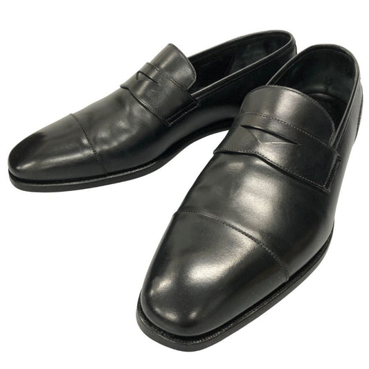 クロケット＆ジョーンズ ローファー レザーシューズ scotney サイズ8D ブラック メンズ Crockett&Jones ローファー 約26.5cm【LA】【中古】