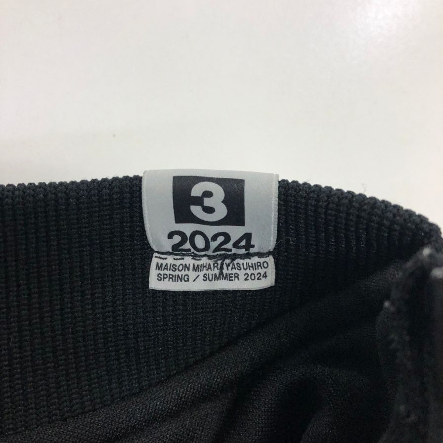 美品◆メゾン ミハラヤスヒロ 24SS ワイドバックトラックジャケット ブラック サイズ46 メンズ Maison MIHARA YASUHIRO 【AFA21】