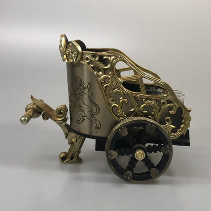 ビッグT ボトルケース ショットグラス4個付き オルゴール ゴールド BIGT【AFI26】【中古】