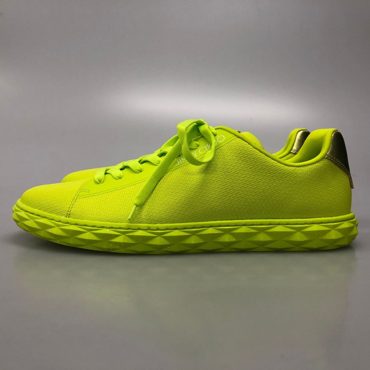 ジミーチュウ スニーカー DIAMOND LIGHT サイズ45 イエロー メンズ JIMMY CHOO 約30.0cm【AFD4】
