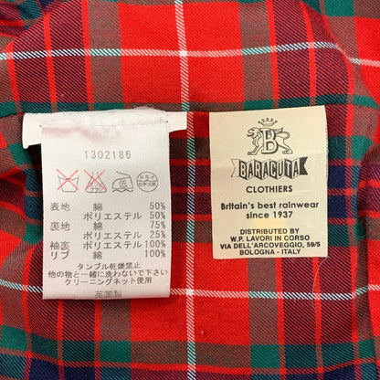 美品◆バラクータ G4 ハリントンジャケット レッド メンズ サイズ36 BARACUTA 【AFB16】