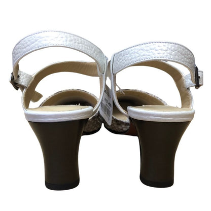 新宿屋 レザーパンプス パイソン 6207-545 22cm グレー系 【7F3-3】